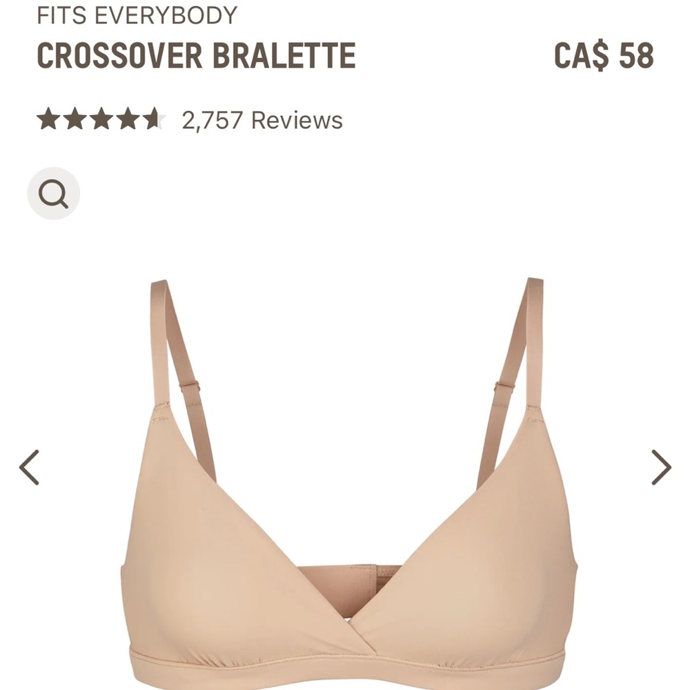 SKIMS Fits Everybody Crossover Bralette